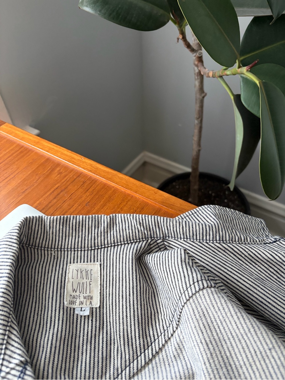 Lykke Wullf Striped Ranch Jacket L - Picture 2 of 7